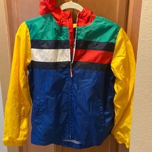 Light wind breaker jacket with hoodie